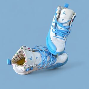 Jordan Athletic Shoes - White and Blue